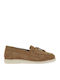 Δερμάτινα Γυναικεία Loafers σε Καφέ Χρώμα