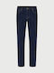 Pantaloni De Blugi Pentru Bărbați Cu Croială Slim Tapered Albastru