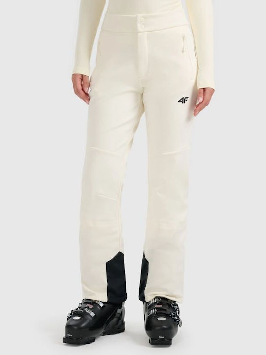 4F 4FWAW25TFTRF0943-12S Women's Ski & Snowboard Soft Shell Pants White