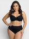 Set Bikini Talie Înaltă Negru