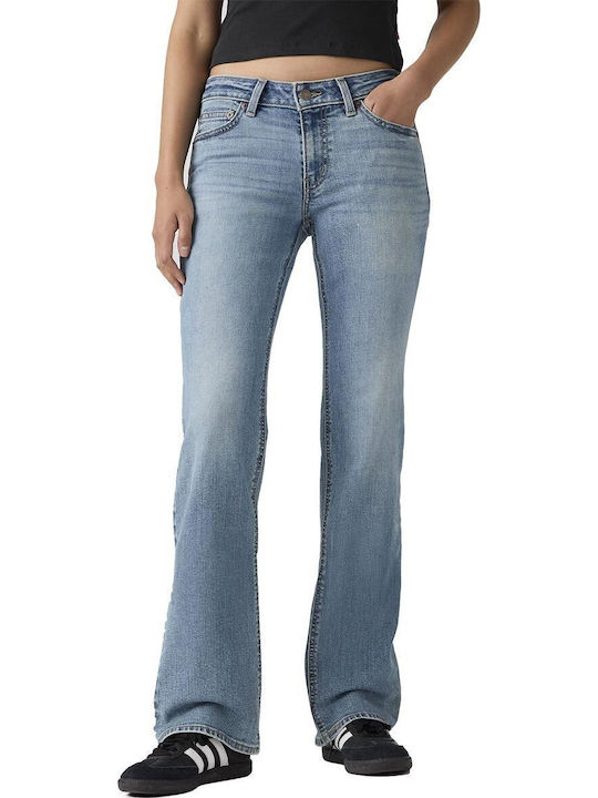 Niedriger Anstieg Damen Jeans Hose in Bootcut Passform