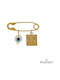 Velegrakis Children's Safety Pin Charm 9K Gold