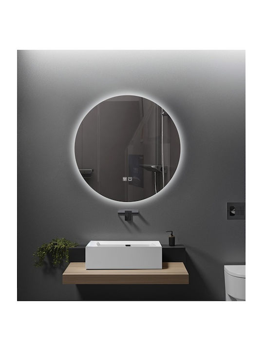 Bathroom Mirror Led Touch Mirrorlux Iris S-4528 Round Diameter 600mm