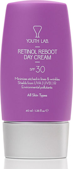 Youth Lab. Reboot Ενυδατική Κρέμα Προσώπου Ημέρας με SPF30 & Ρετινόλη 40ml