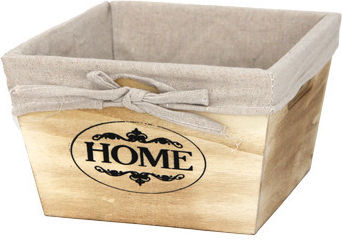 Raki Wooden Bread Basket 17x17x11cm