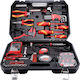 Kraft & Dele Tool Case with 68 Electrician's Tools