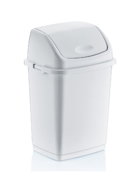 Raki Plastic Waste Bin White 10lt