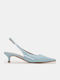 Pointed Toe Light Blue Heels