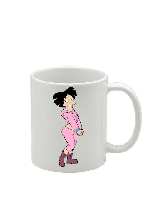 Weiße Tasse Futurama