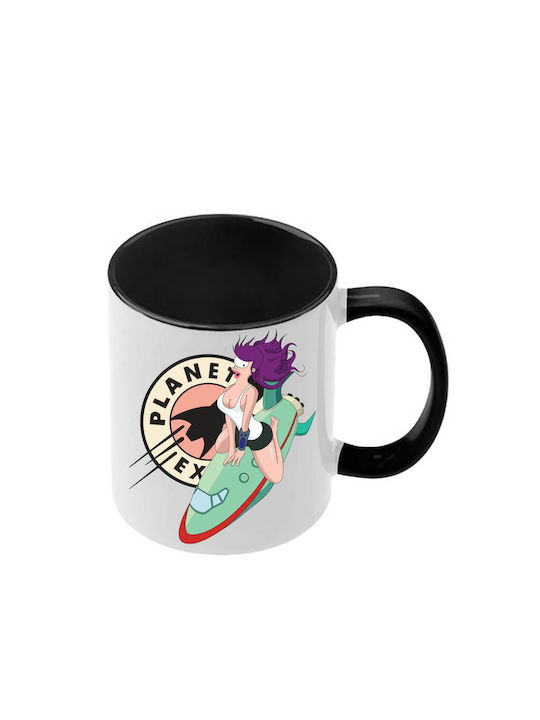 Futurama Tasse Mit Schwarze Griff Innen