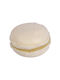 Macarons Francezi Decorativi Cremă Raki 3.8x3.8xh2.5cm