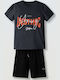 Kids Set with Shorts Summer 2 Pieces Blue-Gray