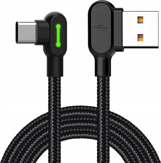 Mcdodo 90° Angled Cable Usb-c Fast Charging Double-sided Usb Type C Led 1m
