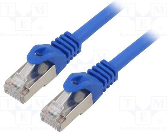 Cablu De Rețea Gembird Pp6a-lszhcu-b-2m Rj45 Patchcord Cat 6a S/FTP LSZH 2m Albastru Multicolor