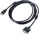 DVI 24+1 Към HDMI 1.4 Кабел Akyga Ak-av-13 Dual Link Full HD 3 м