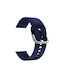 Λουράκι Σιλικόνης Navy Μπλε (Galaxy Watch4/5/6/7/FE/4 Classic/6 Classic/5 ProForerunner 55/245/645 / Vivoactive 3/5/HR / Venu Sq 2Huawei Watch GT2 / GT3 (42mm) / GT3 Pro (43mm)Amazfit GTS 2 / GTS 2 Mini / GTS 2e)