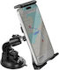 Avizar Suction Cup Car Mount 7“ To 10” Tablets Smartphones 360° Rotating Head Black