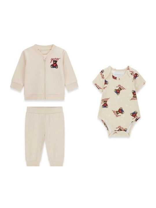 Guess Set Onesies Beige