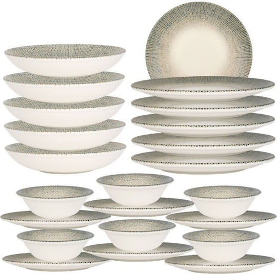 Bonna Beige Porcelain Dinnerware Set 24pcs