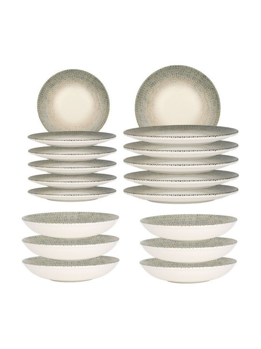 Bonna Gray Porcelain Dinnerware Set 18pcs