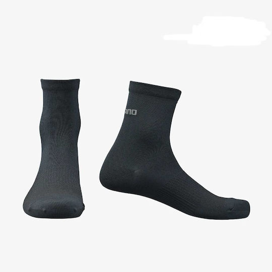 Performance Mid Cycling Socks Shimano Unisex Black L-XL 45-48
