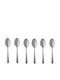 Raki Set Linguri Inox Gri 6 Bucăți