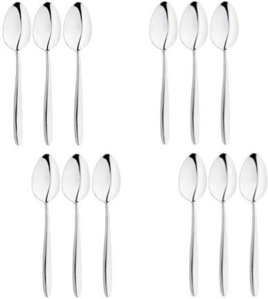 Raki Set Of Coffee Tea Spoons Stainless Silver 12 Pieces
