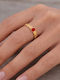 Eluna Women's Ring with Stones from Gold Plated Steel