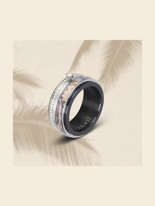 iXXXi Women's Ring with Zircon Made of Steel
