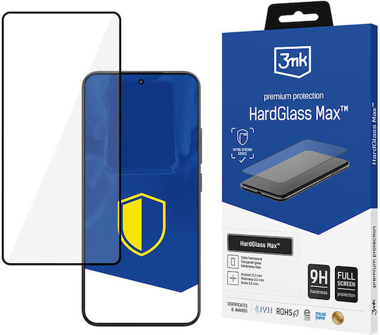 3MK Hardglass Max Vollflächig Gehärtetes Glas Schwarz (Xiaomi 15)