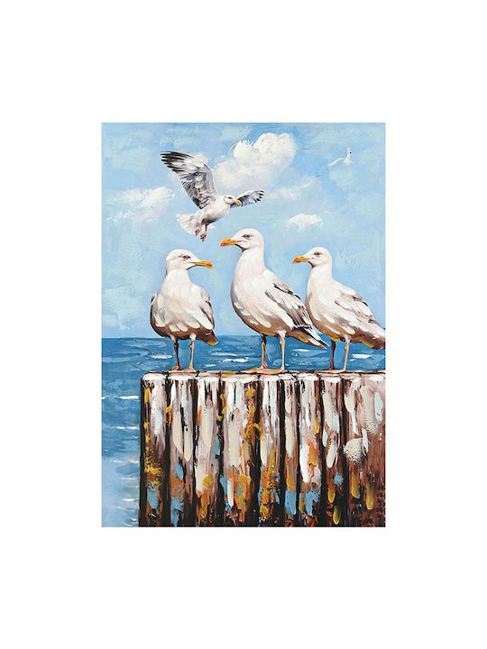 Marhome Birds And Sea Painting On Canvas 70x100cm