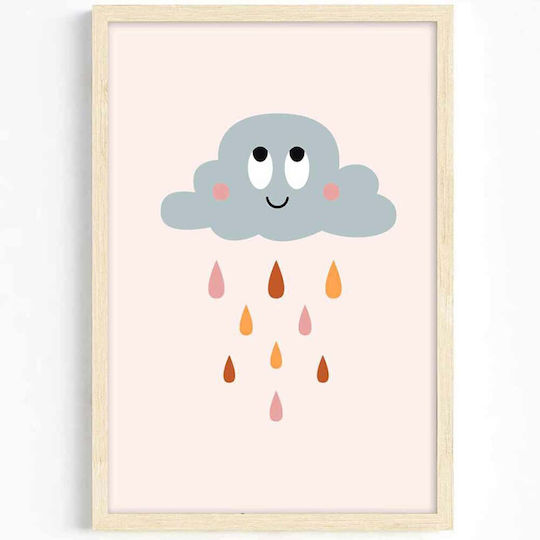 Wallity Kinder Wandkunst aus Holz 33x48cm
