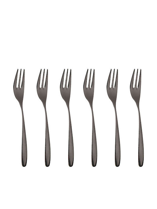 Inoxriv Novecento Set Furculițe Fructe/Desert Inox Gri 15.3cm 6 Bucăți