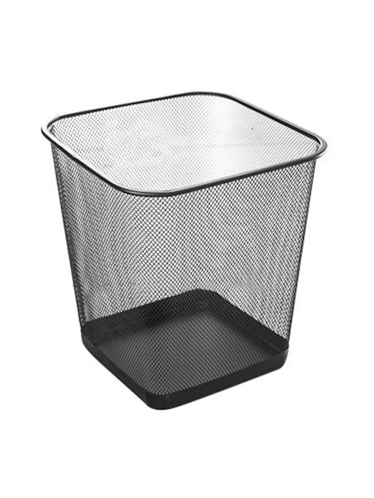 Raki Coș De Gunoi De Birou Pătrat 13l 22x22x28cm Negru