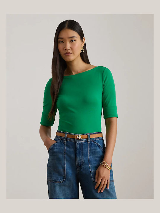 Ralph Lauren Дамска Блуза Памук Зелена