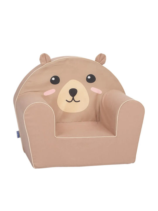 Παιδική Πολυθρόνα Bear With Ears με Μπράτσα Καφέ 42x52x32εκ.