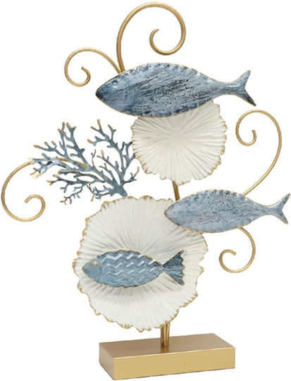 Marhome Διακοσμητικό Κοχύλι από Μέταλλο 8.9cm