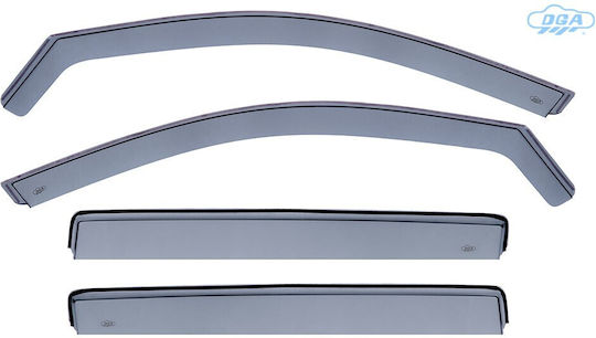 Dga Car Windbreakers Front & Back Windows Tinted Type Renault R5 E-tech 2024 5-Door Material Plexiglass 4 Pieces Dga20062fr Anem.setdga20062fr Anem.setdga20062fr