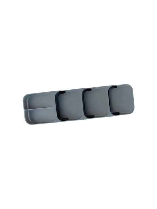 Raki Besteckeinsätze für Schubladen 39x11.2x5.2cm Grau