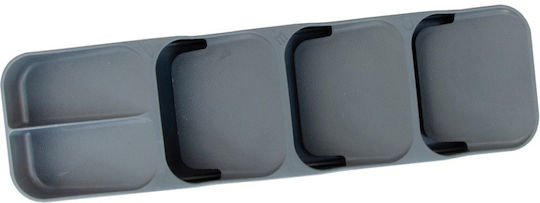 Raki Besteckeinsätze für Schubladen 39x11.2x5.2cm Grau