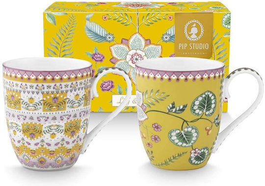 PiP Studio Lily & Lotus Κούπα από Πορσελάνη Πολύχρωμη 450ml