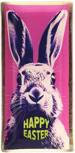 Shallow Pink Glass Plate