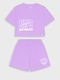 Kids Set with Shorts Summer 2 Pieces Lilac
