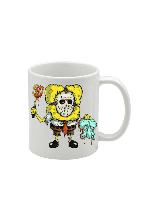 White SpongeBob Mug