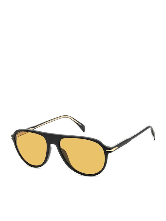 David Beckham Unisex Sunglasses with Black Meta...