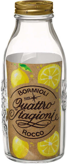 Bormioli Rocco Quattro Glasflasche Wasser mit Schraubdeckel Transparente 1000ml Bormioli Rocco Quattro Glasflasche Wasser mit Schraubdeckel Transparente 1000ml