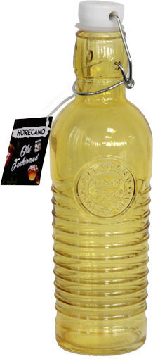 Raki Old Μπουκάλι Νερού Γυάλινο με Κλιπ Κίτρινο 500ml
