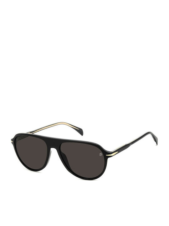 David Beckham Men's Sunglasses with Black Horn-...
