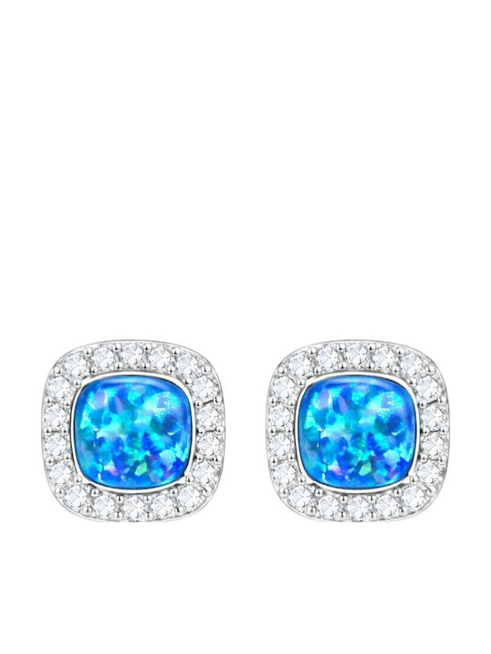 Xryseio Silver Earrings with Stones