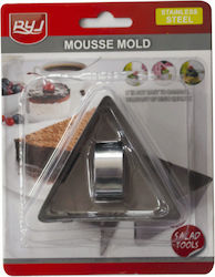 Set 3 Rostfreier Stahl Dreieck Kuchenringe Raki 8x8x8x4,5cm Mn01981077